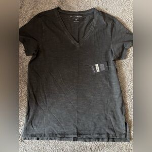 Lucky Brand Women’s Charcoal V-Neck Tee